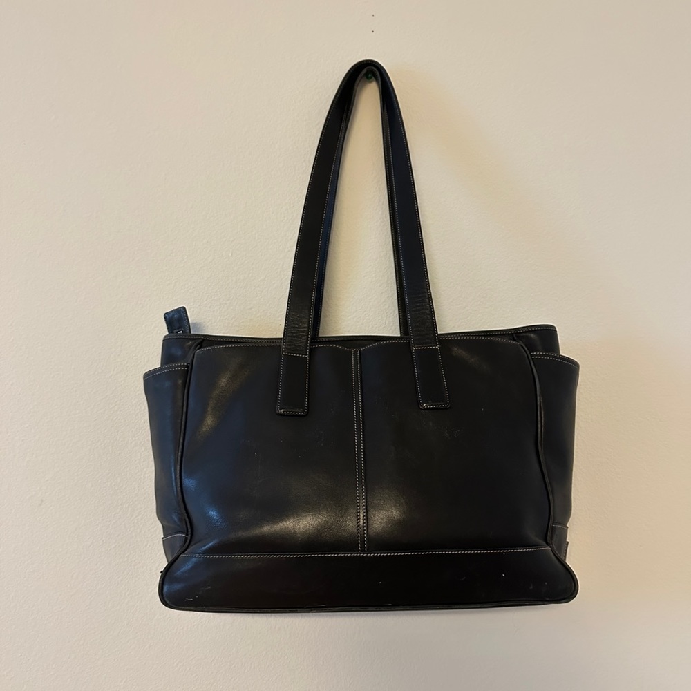Stunning vintage Coach briefcase / leather tote